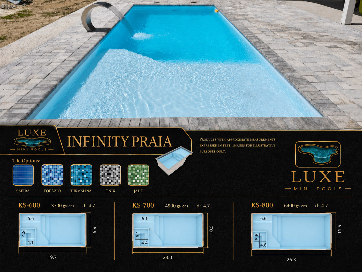 Infinity Praia fiberglass plunge pool with beach entry for a compact backyard | Texas service areas: Houston, Spring, Magnolia, Montgomery, Conroe, Katy, Navasota, Bryan, College Station, Hempstead, Cypress, and Huntsville, Texas Infinity Praia fiberglass plunge pool with beach entry for a compact backyard in Magnolia and Montgomery, Texas