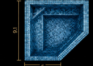 Diamond 280 small spa pool and spool for compact yards in College Station and Hempstead, Texas
